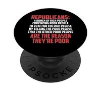 Définition des Anti-républicains - Démocrate libéral PopSockets PopGrip Adhésif