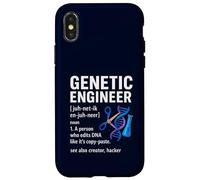 Définition d'ingénieur génétique Drôle d'ADN CRISPR Laboratoire de biologie Coque pour iPhone X/XS