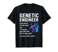 Définition d'ingénieur génétique Drôle d'ADN CRISPR Laboratoire de biologie T-Shirt