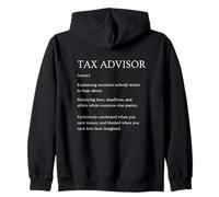 Définition drôle de conseiller Fiscal : Consultant Fiscal Sarcastique Sweat à Capuche