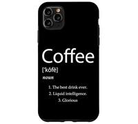 Définition du café Caféine Espresso Boissons Baristas Cafés Coque pour iPhone 11 Pro Max