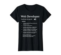 Définition du développeur Web Appréciation des employés T-Shirt, Femme, Noir, XS