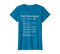Définition du développeur Web Appréciation des employés T-Shirt, Femme, Saphir, XL