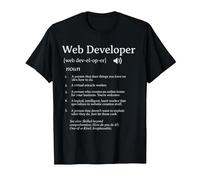 Définition du développeur Web Appréciation des employés T-Shirt, Homme, Noir, 4XL