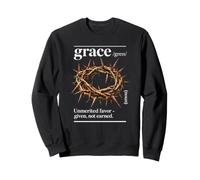 Définition du Dictionnaire de grâce chrétienne avec Couronne d'épines Sweatshirt