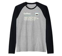 Définition du Dictionnaire du café Liquide Magique Meme Manche Raglan