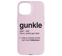 Définition du Dictionnaire Gunkle : Blague Amusante sur l'oncle Gay Coque pour iPhone 15
