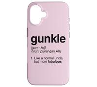 Définition du Dictionnaire Gunkle : Blague Amusante sur l'oncle Gay Coque pour iPhone 16
