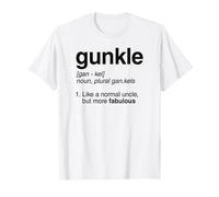Définition du Dictionnaire Gunkle : Blague Amusante sur l'oncle Gay T-Shirt