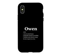 Définition du Dictionnaire Owen is A Legend Drôle Coque pour iPhone X/XS