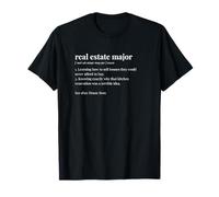 Définition du Dictionnaire Principal Immobilier Agent Immobilier T-Shirt