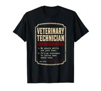 Définition du Dictionnaire Sarcastique du Technicien vétérinaire T-Shirt