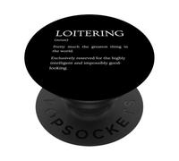 Définition du flâneur - Explication Sarcastique Amusante PopSockets PopGrip Adhésif
