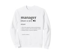Définition du gestionnaire Humour de Bureau de Leadership drôle Sweatshirt