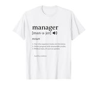 Définition du gestionnaire Humour de Bureau de Leadership drôle T-Shirt