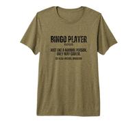 Définition du Joueur de Bingo Fier drôle Bingo T-Shirt Haut de Gamme