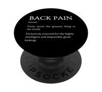 Définition du Mal de Dos - Explication drôle de Douleur Sarcastique PopSockets PopGrip Adhésif