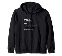 Définition du nom drôle d'Olivia est gentille Sweat à Capuche