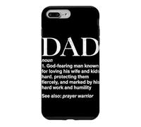 Définition du père chrétien Dieu craignant l'homme prière Guerrier Coque pour iPhone 7 Plus/8 Plus