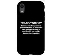Définition du phlébotomiste Diplôme d'études supérieures en phlébotomie drôle Coque pour iPhone XR