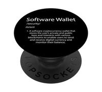 Définition du Portefeuille Logiciel Crypto-Monnaie Blockchain Crypto PopSockets PopGrip Adhésif