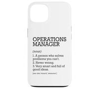 Définition du poste de gestionnaire des opérations personnalisée drôle Coque pour iPhone 13