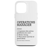 Définition du poste de gestionnaire des opérations personnalisée drôle Coque pour iPhone 13 Pro Max