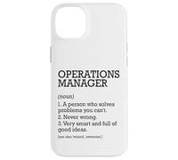 Définition du poste de gestionnaire des opérations personnalisée drôle Coque pour iPhone 14 Plus