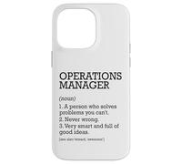 Définition du poste de gestionnaire des opérations personnalisée drôle Coque pour iPhone 14 Pro Max
