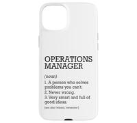 Définition du poste de gestionnaire des opérations personnalisée drôle Coque pour iPhone 15 Plus
