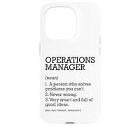 Définition du poste de gestionnaire des opérations personnalisée drôle Coque pour iPhone 15 Pro