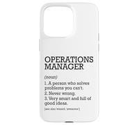 Définition du poste de gestionnaire des opérations personnalisée drôle Coque pour iPhone 15 Pro Max