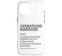 Définition du poste de gestionnaire des opérations personnalisée drôle Coque pour iPhone 16 Pro Max
