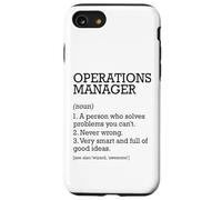 Définition du poste de gestionnaire des opérations personnalisée drôle Coque pour iPhone SE (2020) / 7 / 8