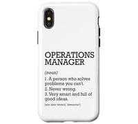 Définition du poste de gestionnaire des opérations personnalisée drôle Coque pour iPhone X/XS
