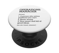 Définition du poste de gestionnaire des opérations personnalisée drôle PopSockets PopGrip Adhésif