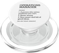 Définition du poste de gestionnaire des opérations personnalisée drôle PopSockets PopGrip pour MagSafe