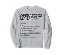 Définition du poste de gestionnaire des opérations personnalisée drôle Sweatshirt