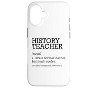 Définition du Poste de Professeur d'histoire personnalisée drôle Coque pour iPhone 16