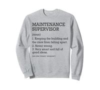 Définition du poste de superviseur d'entretien personnalisée drôle Sweatshirt