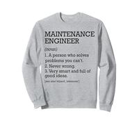 Définition du poste d'ingénieur d'entretien personnalisée drôle Sweatshirt
