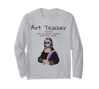 Définition du Professeur d'art : Mona Lisa, Artiste drôle, enseigne l'art Manche Longue