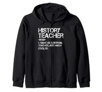 Définition du Professeur d'histoire Retour à l'école Premier Jour drôle Sweat à Capuche
