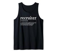 Définition du recrutement pour Funny Recruiter Débardeur
