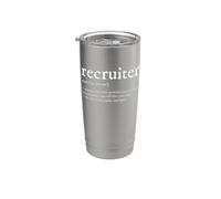 Définition du recrutement pour Funny Recruiter Gobelet isotherme en acier inoxydable double paroi