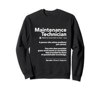 Définition du Travail Drôle de Technicien d'entretien Sarcastique Magicien Sweatshirt