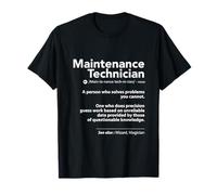 Définition du Travail Drôle de Technicien d'entretien Sarcastique Magicien T-Shirt
