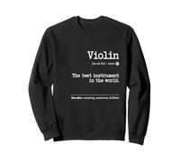 Définition du Violon drôle Classique Musicien Vieilli Sweatshirt