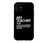 Définition d'un Professeur d'art : Retour à l'école, Premier Jour d'école : Dicton Amusant Coque pour iPhone 11