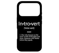 Définition introvertie Anti Sociale introverti Joueur Non Verbal Coque pour iPhone 17 Pro